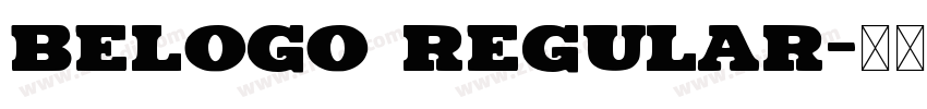 BELOGO Regular字体转换